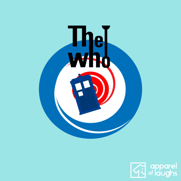 The Doctor Who T-Shirt Design Light Blue