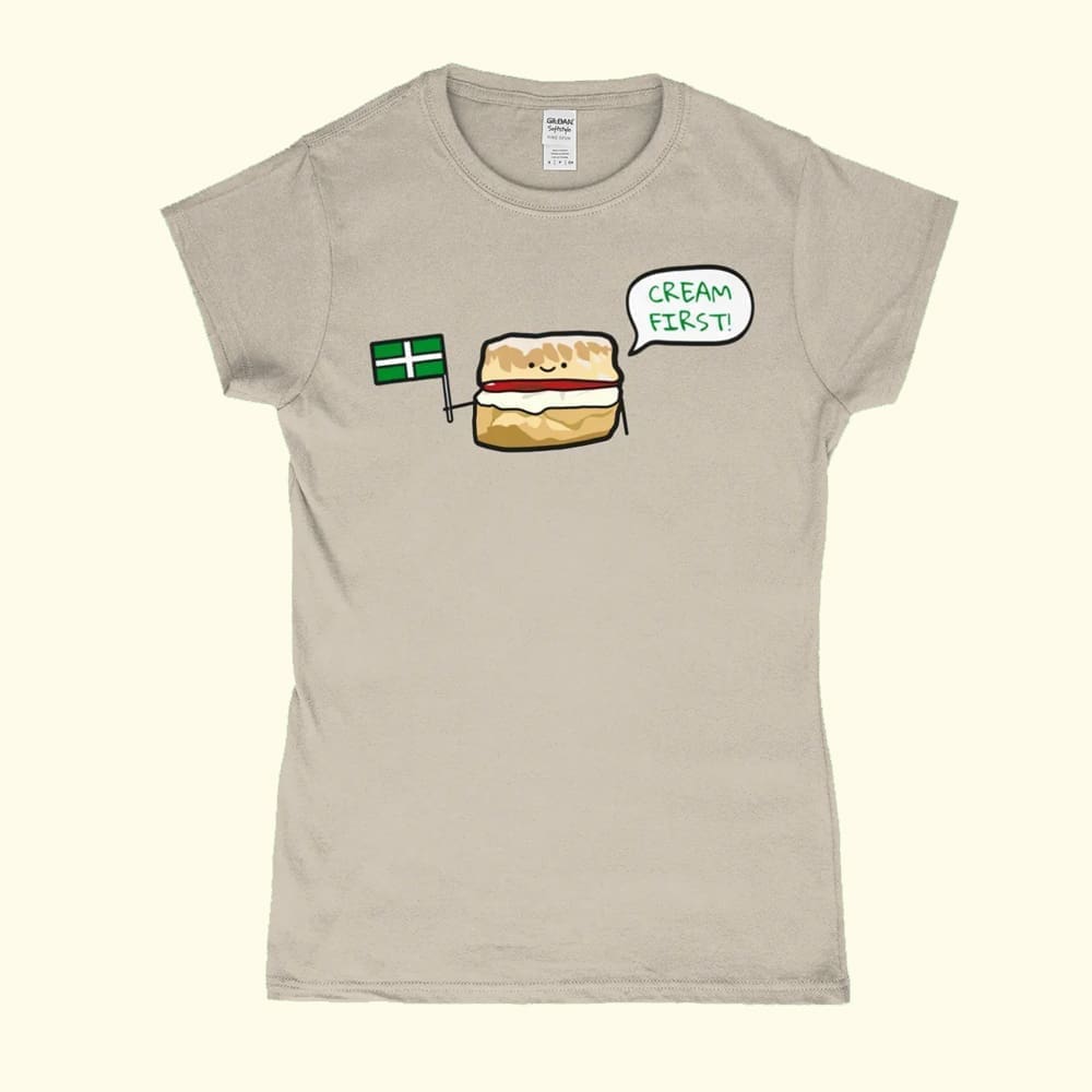Cream First Devon Scone Womens T-Shirt
