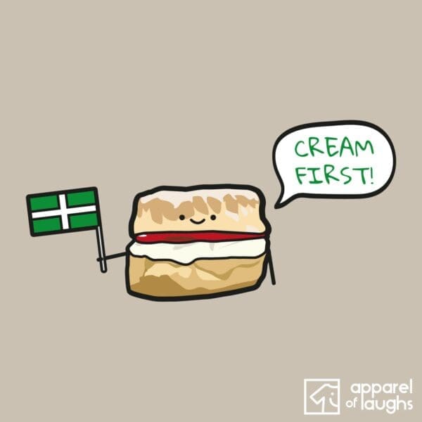 Cream First Devon Scone Womens T-Shirt