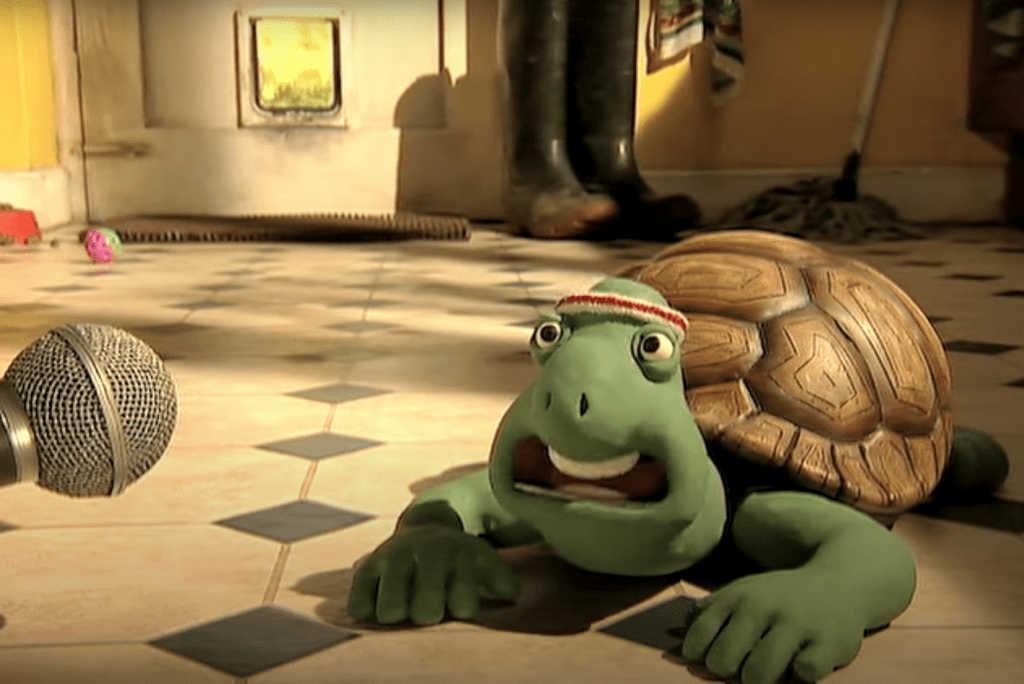 Wallace and Gromit Close Shave Creature Comforts tortoise