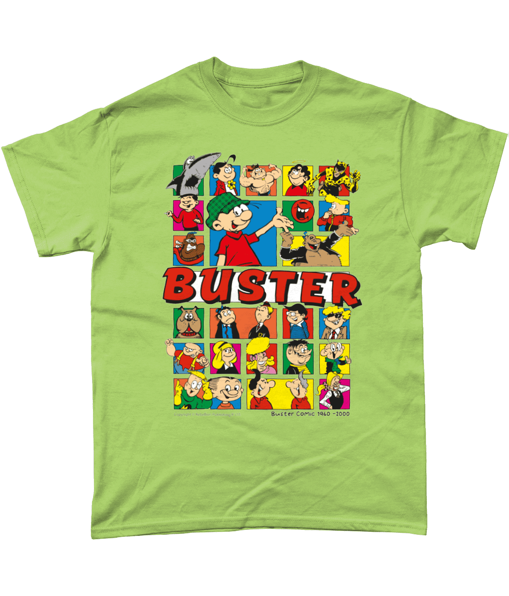 Buster Comic IPC Fleetway Rebellion British Nostalgic T-Shirt Kiwi