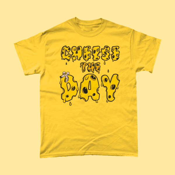 Cheese The Day Carpe Diem Mouse Men's T-Shirt Daisy