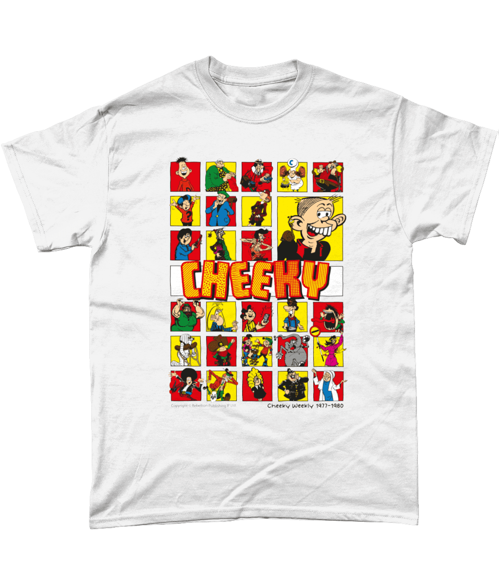 Cheeky Comic Weekly IPC Fleetway Rebellion British Nostalgic T-Shirt White