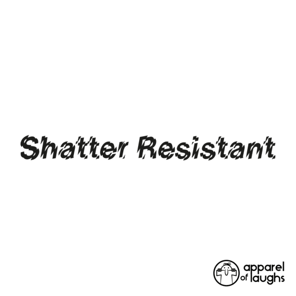 Shatter Resistant Shatter proof Ruler British primary school t-shirt white design